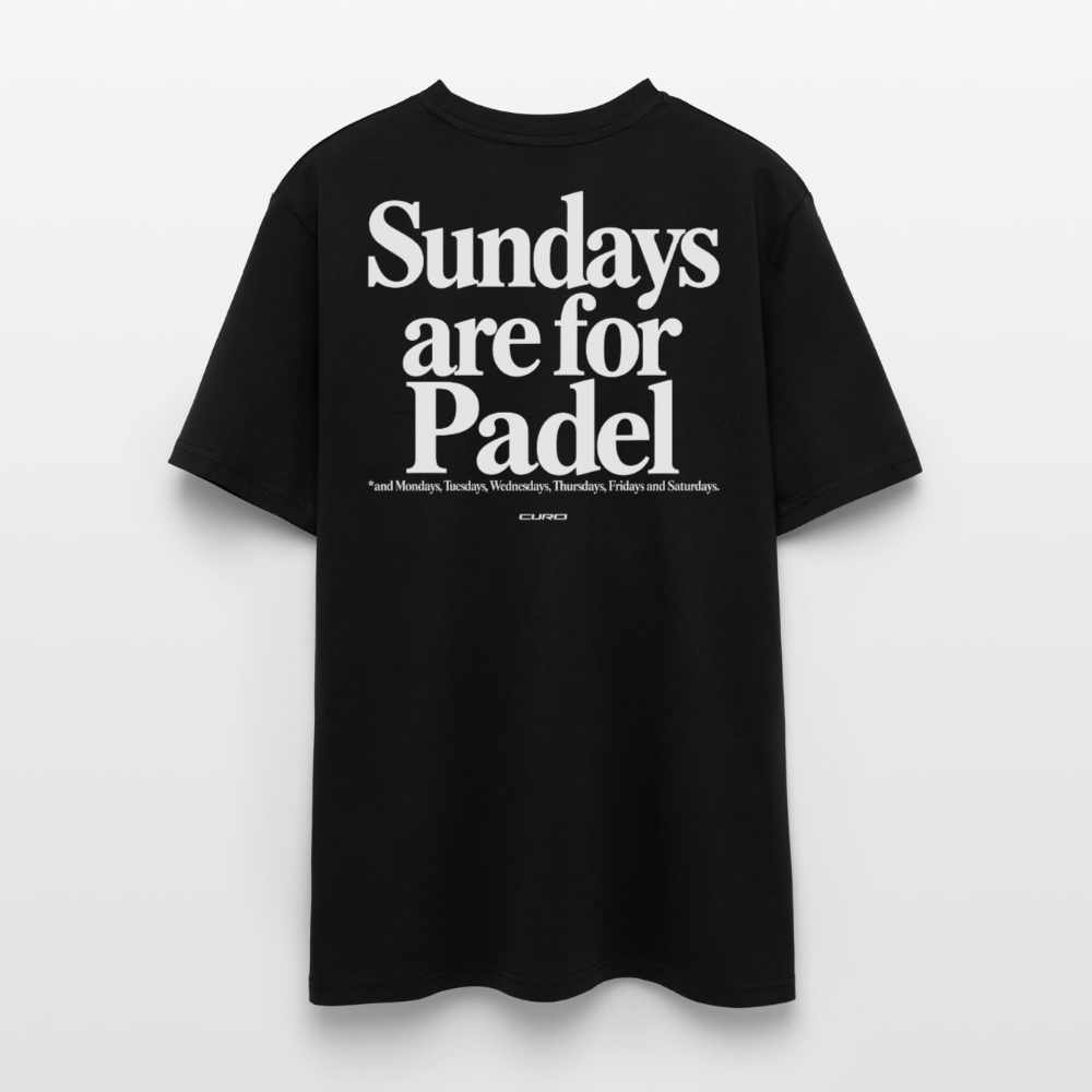 SUNDAYS ARE FOR PADEL TEE - Schwarz