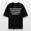 BAD BACKHANDS OVERSIZED TEE - Schwarz