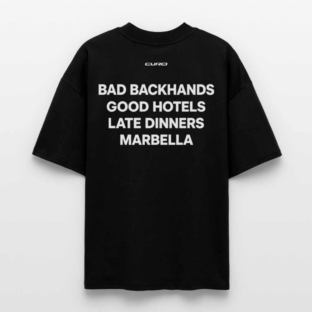 BAD BACKHANDS OVERSIZED TEE - Schwarz