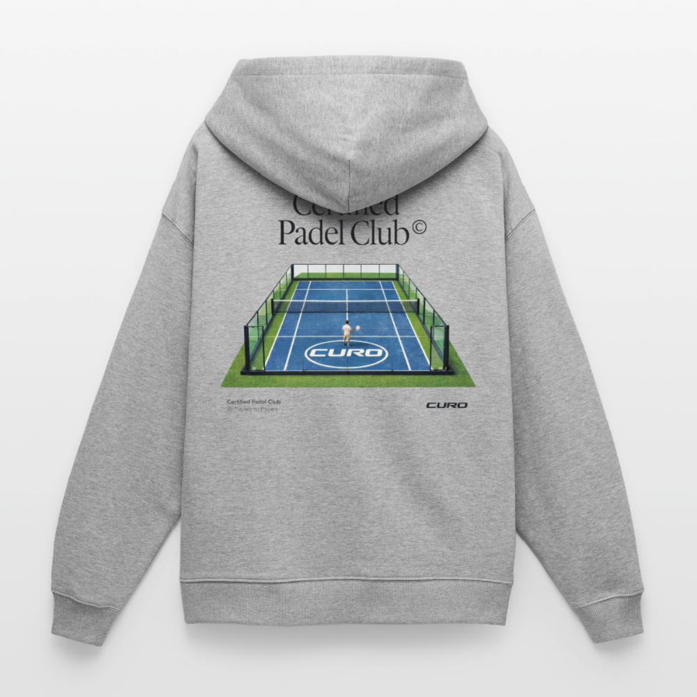 CERTIFIED PADEL CLUB HOODIE - heather grey