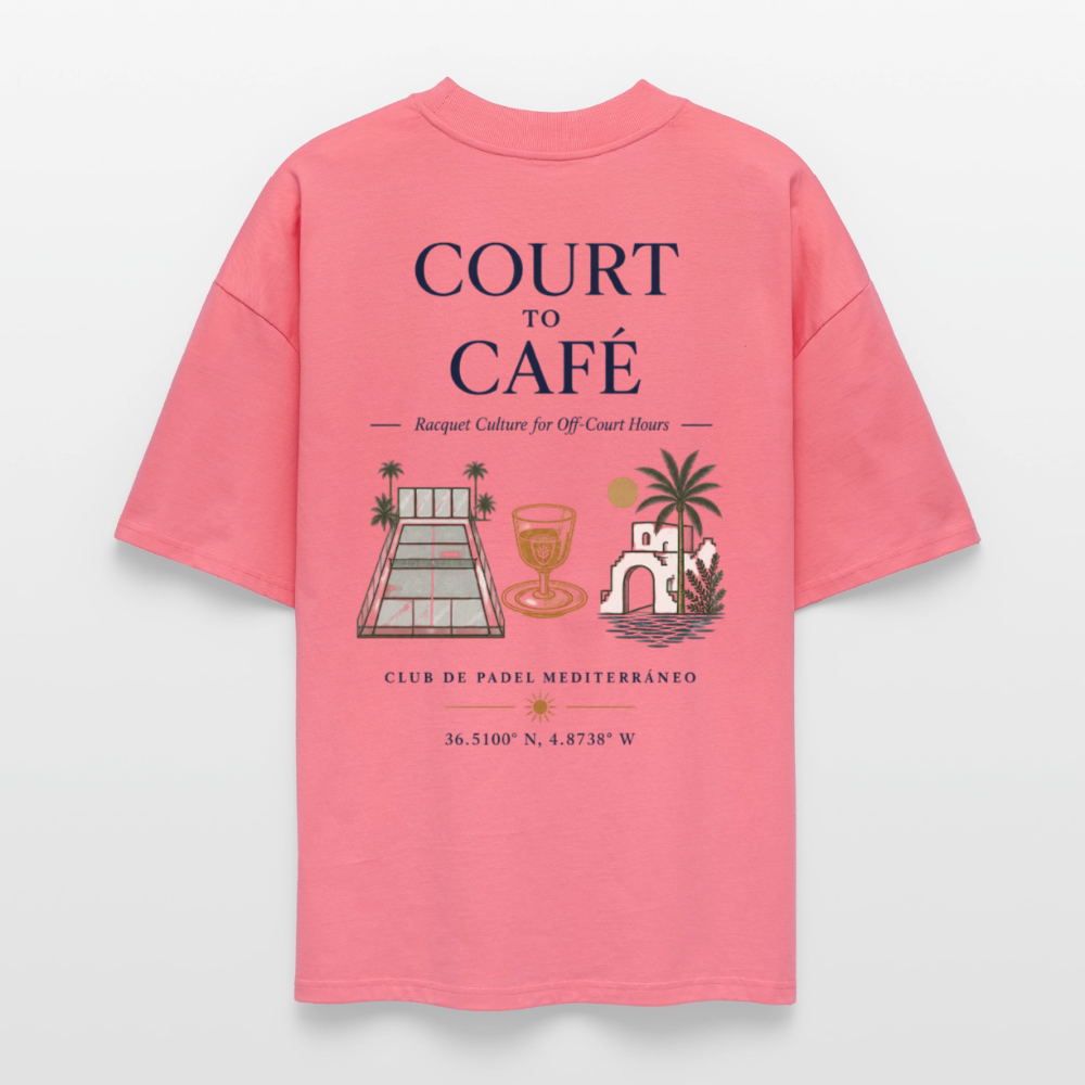 COURT TO CAFE OVERSIZED TEE - Pink 