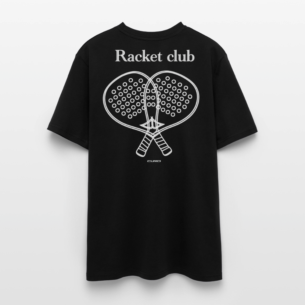 RACKET CLUB REGULAR TEE - black