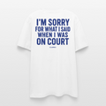 COURT TALK TEE - Weiß