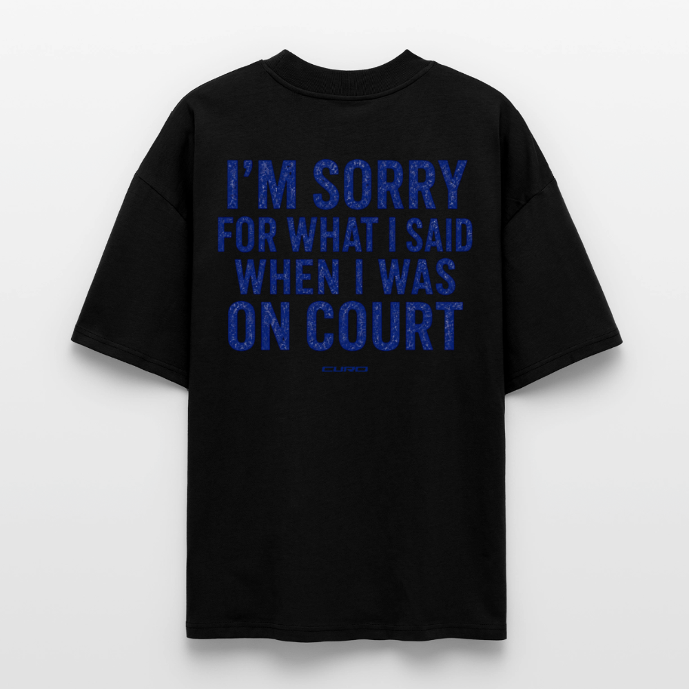 COURT TALK OVERSIZED TEE - Schwarz