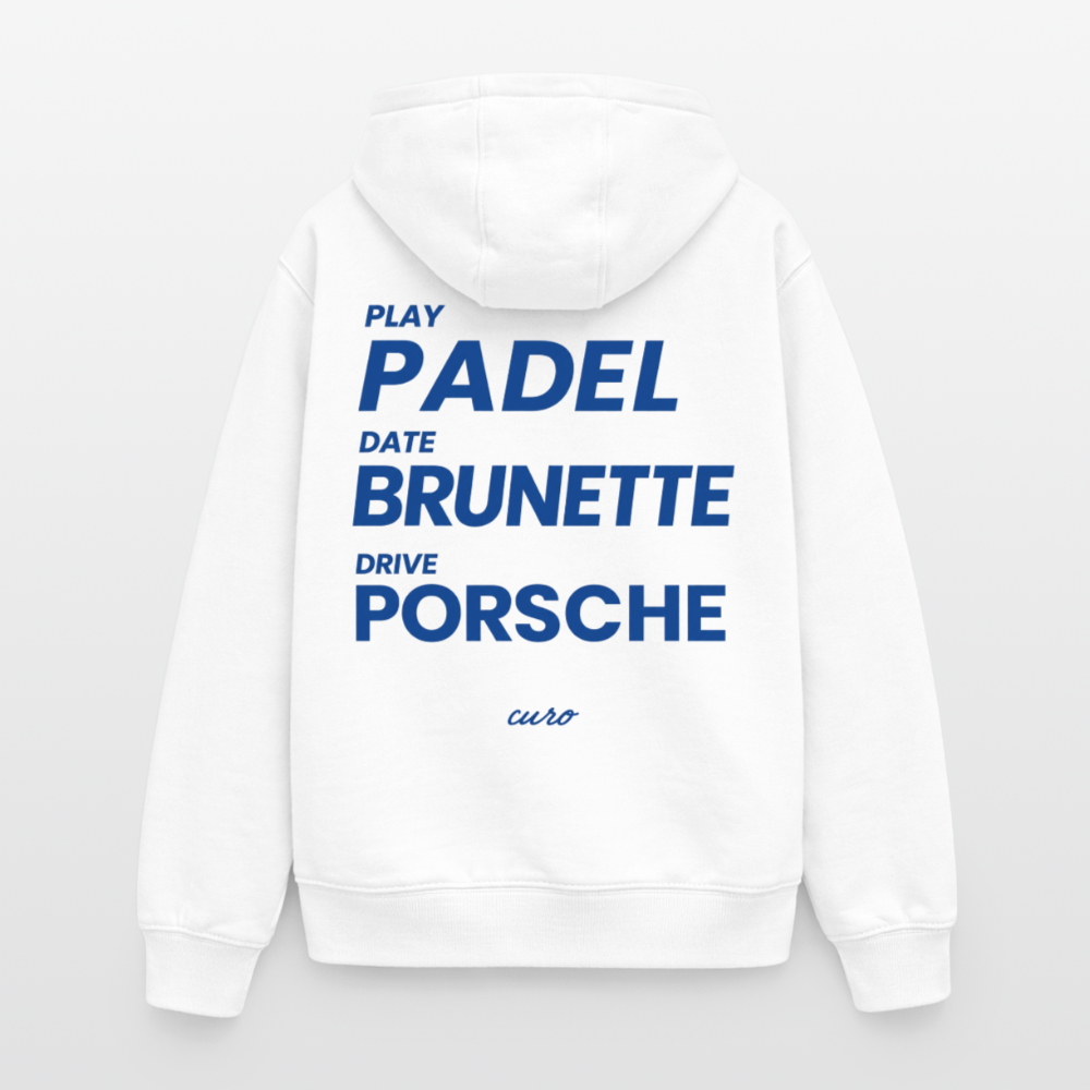 PADEL & BRUNETTES OVERSIZED HOODIE - Weiß