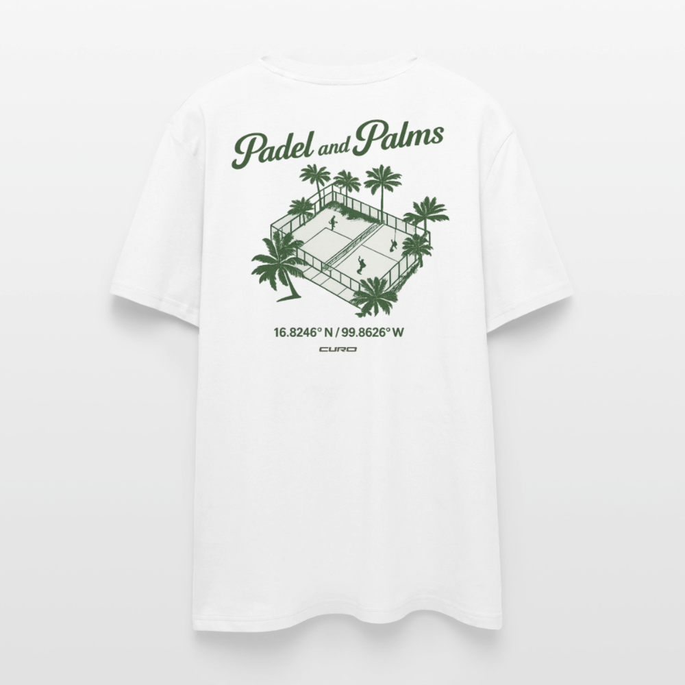 PADEL AND PALMS REGULAR TEE - white