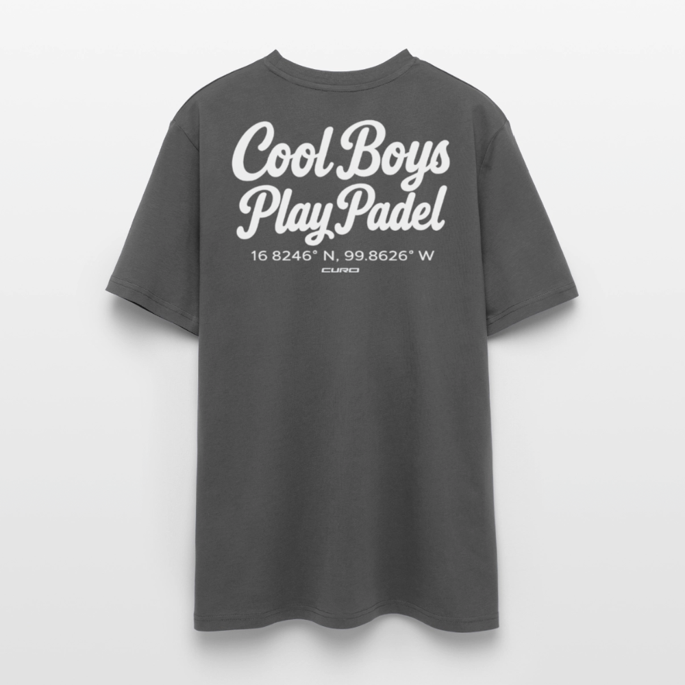 COOL BOYS PLAY PADEL REGULAR TEE - anthracite