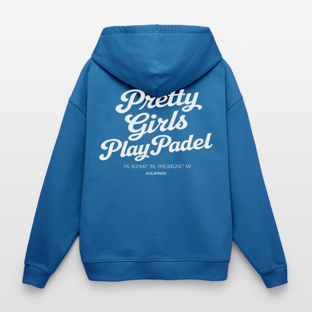 PRETTY GIRLS PLAY PADEL HOODIE - mindful blue