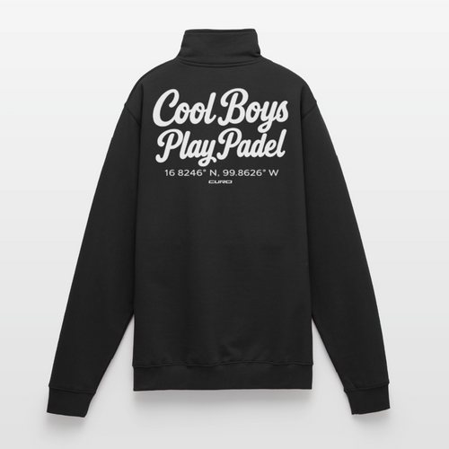 COOL BOYS PLAY PADEL HALF ZIP - black
