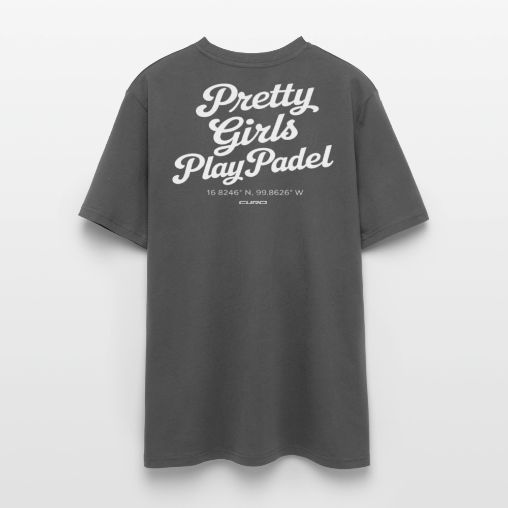 PRETTY GIRLS PLAY PADEL REGULAR TEE - anthracite