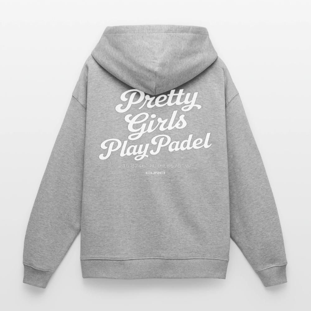 PRETTY GIRLS PLAY PADEL HOODIE - heather grey