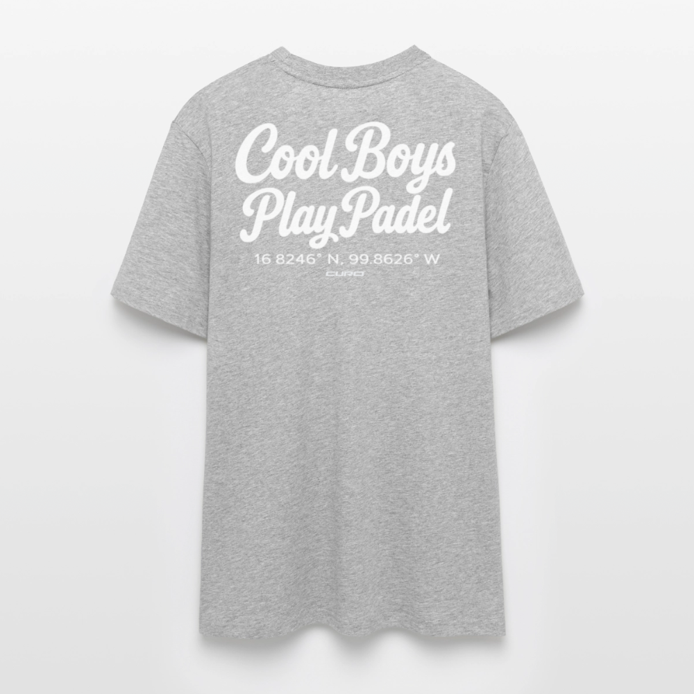 COOL BOYS PLAY PADEL REGULAR TEE - heather grey