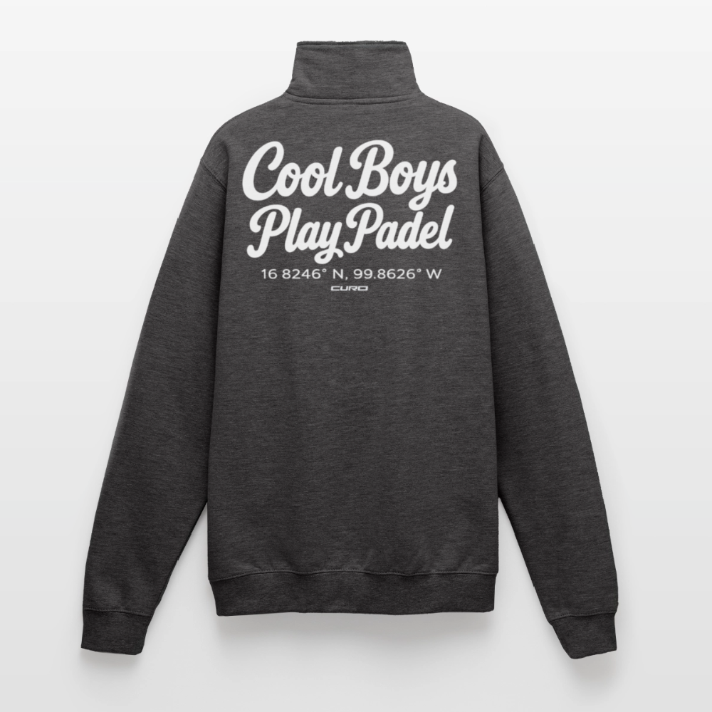 COOL BOYS PLAY PADEL HALF ZIP - charcoal grey