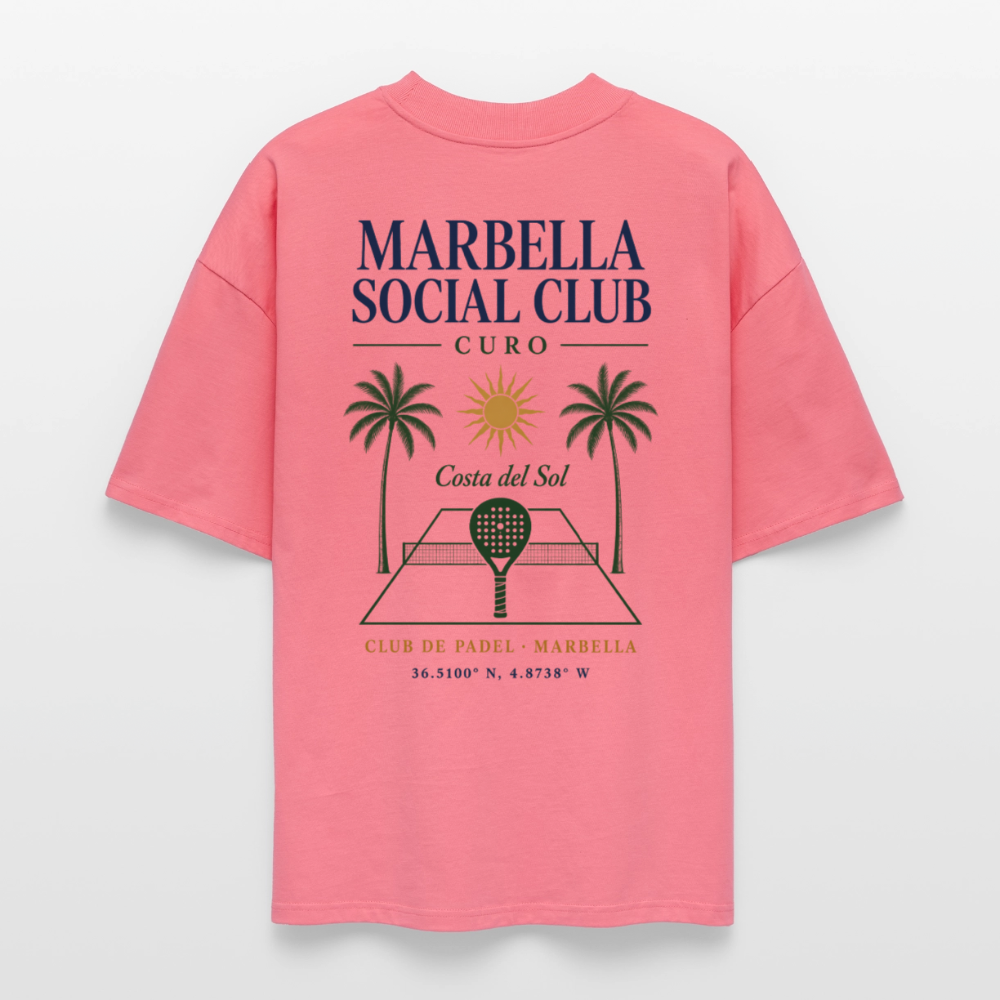 MARBELLA SOCIAL CLUB OVERSIZED TEE - Pink 