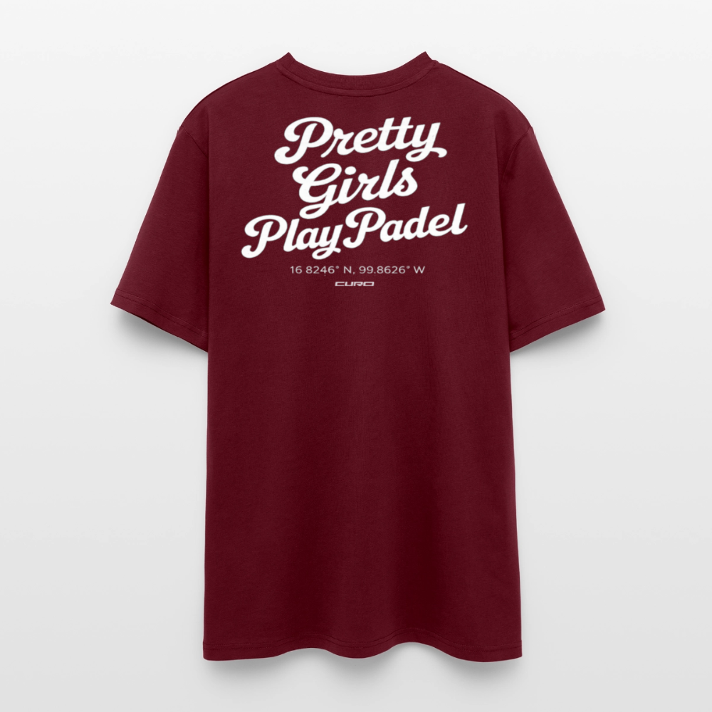 PRETTY GIRLS PLAY PADEL REGULAR TEE - burgundy