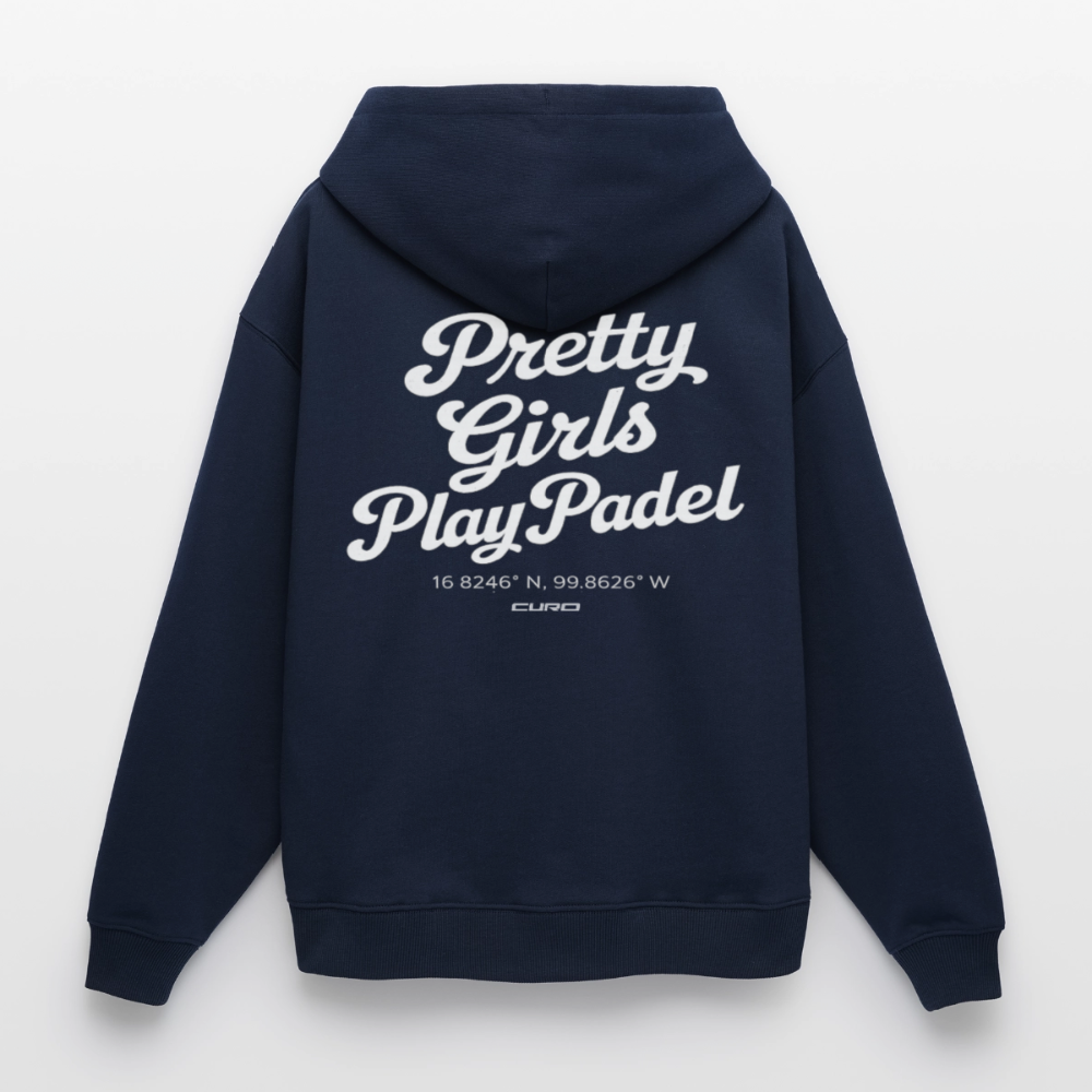 PRETTY GIRLS PLAY PADEL HOODIE - navy