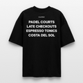 PADEL COURTS OVERSIZED TEE - Schwarz