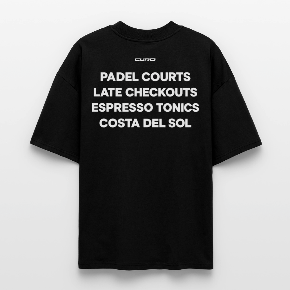 PADEL COURTS OVERSIZED TEE - Schwarz
