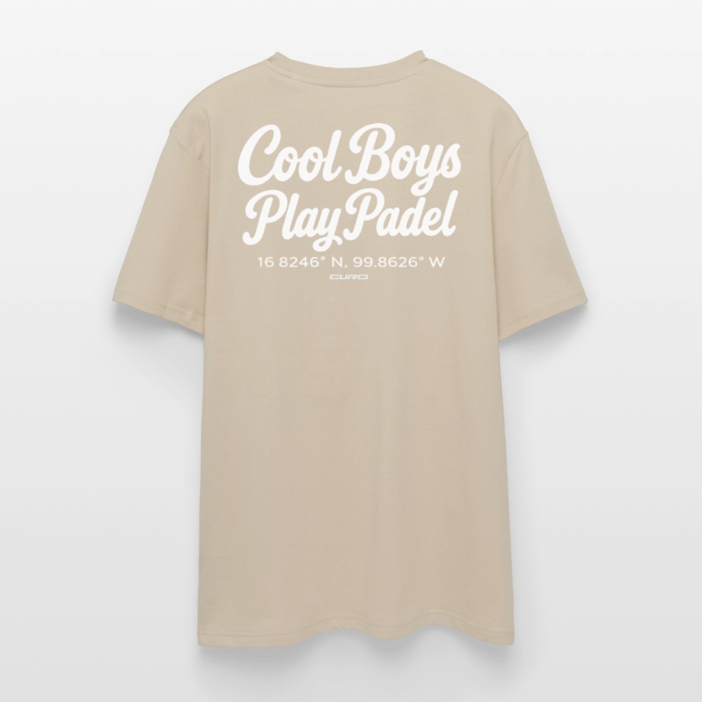 COOL BOYS PLAY PADEL REGULAR TEE - beige