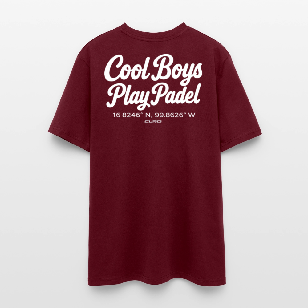 COOL BOYS PLAY PADEL REGULAR TEE - burgundy