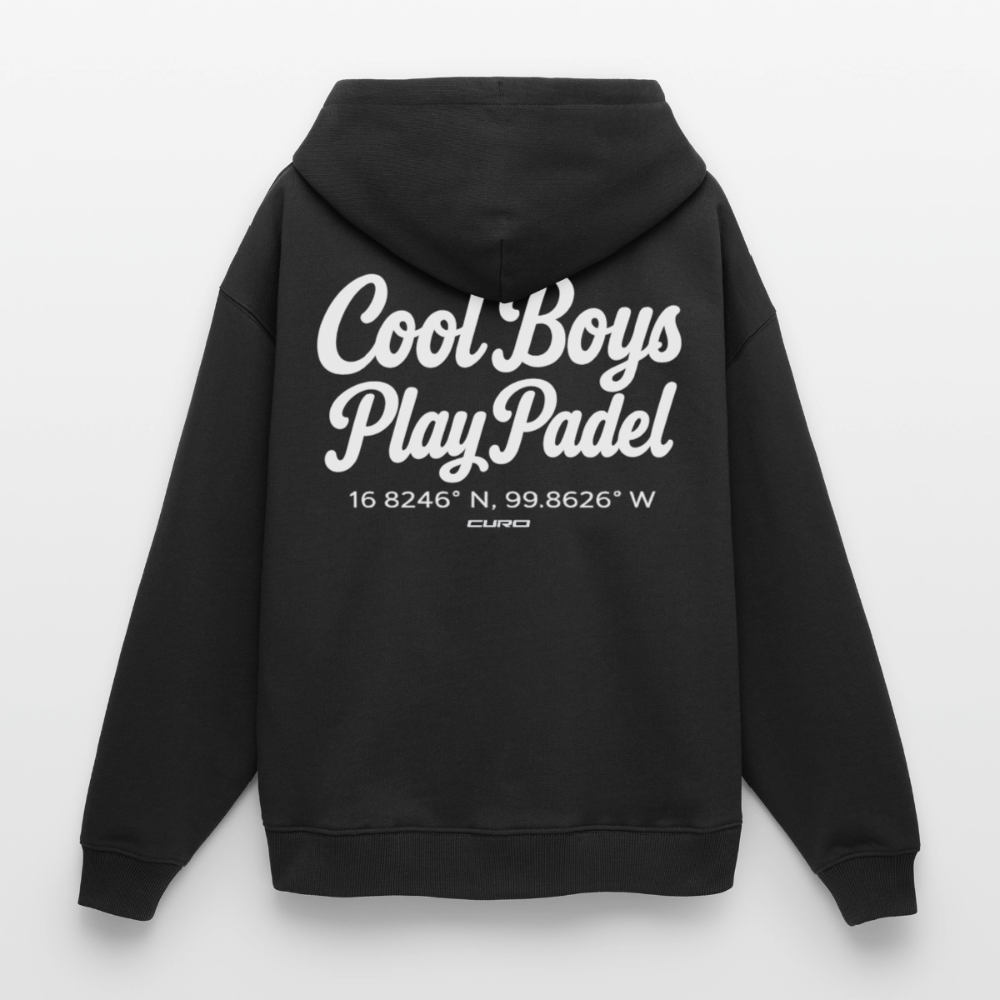 COOL BOYS PLAY PADEL HOODIE - black