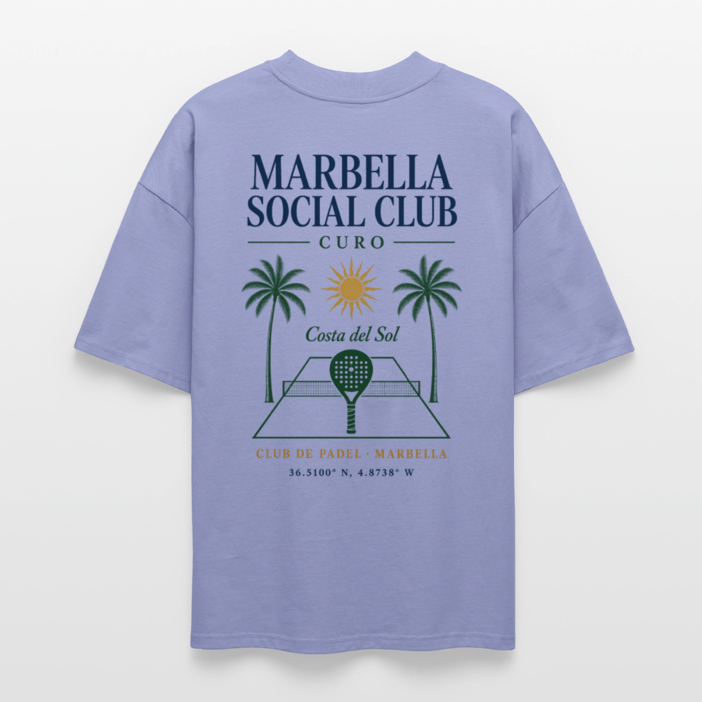 MARBELLA SOCIAL CLUB OVERSIZED TEE - Violett