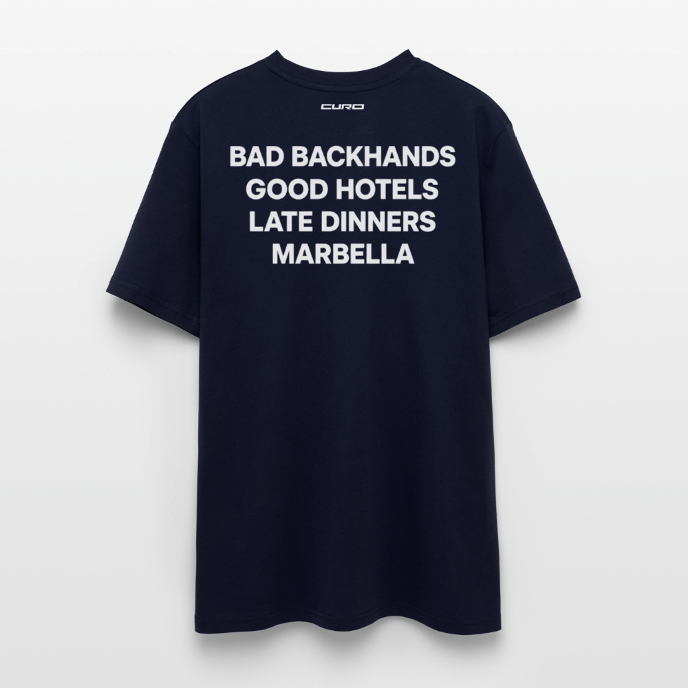 BAD BACKHANDS TEE - Navy