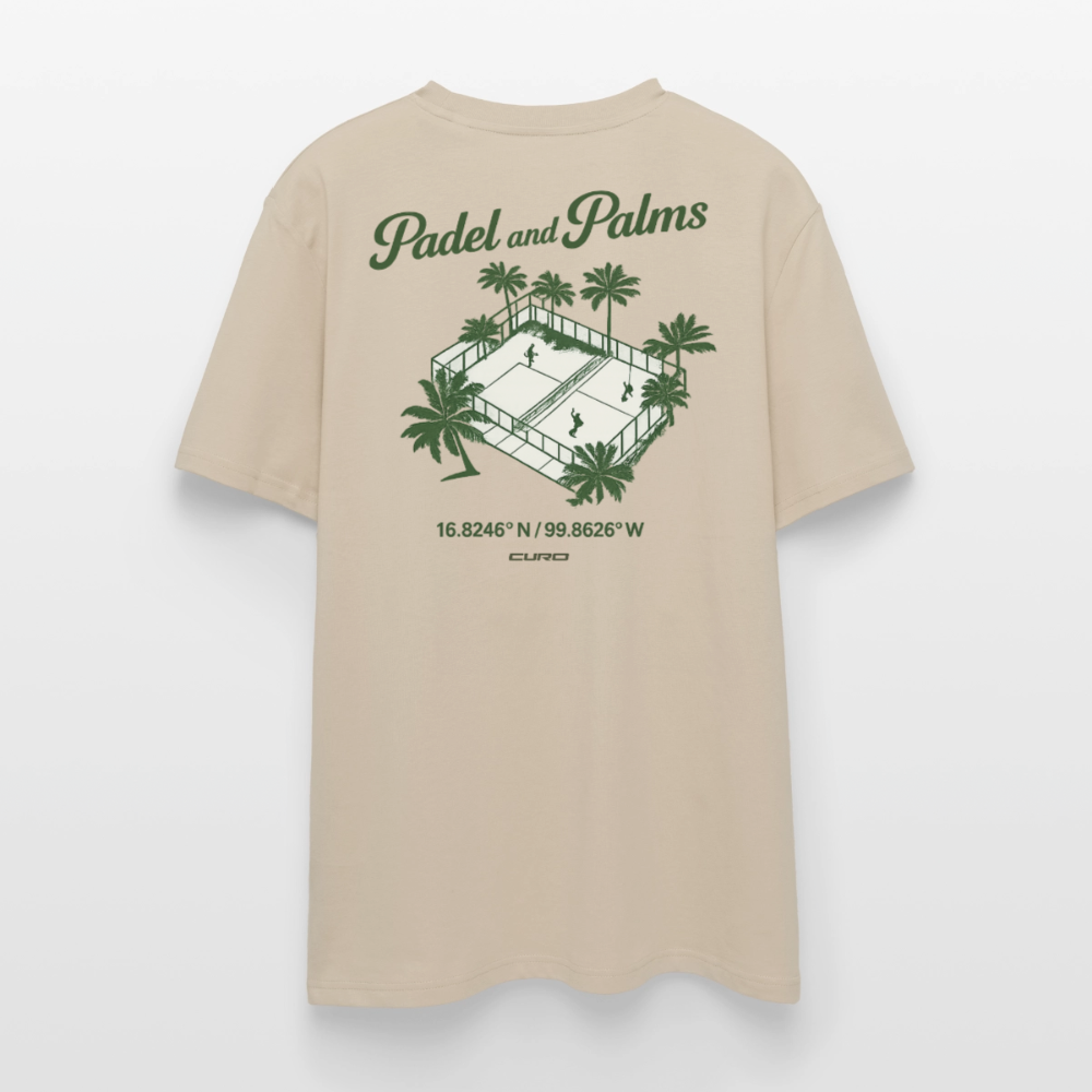 PADEL AND PALMS REGULAR TEE - beige
