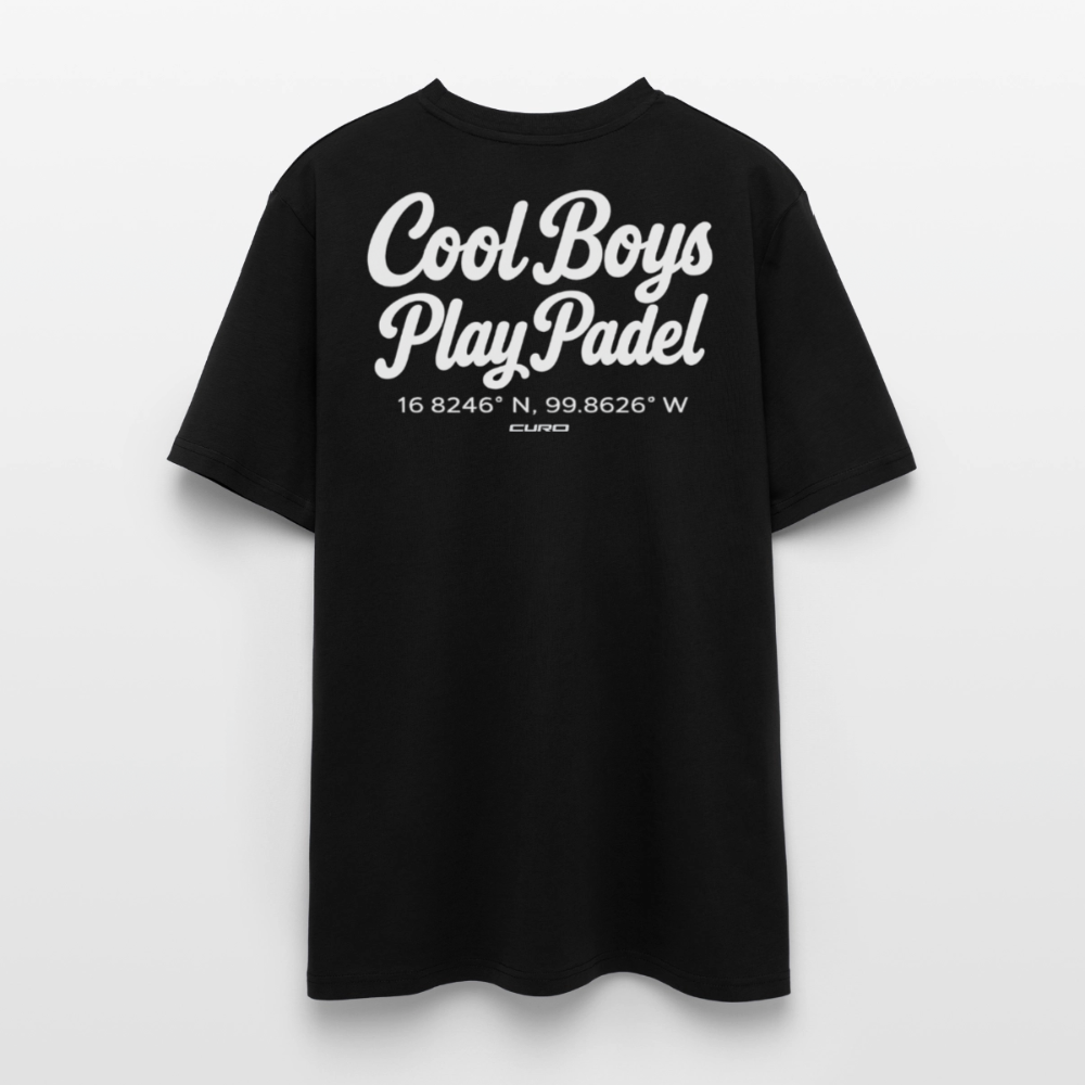 COOL BOYS PLAY PADEL REGULAR TEE - black