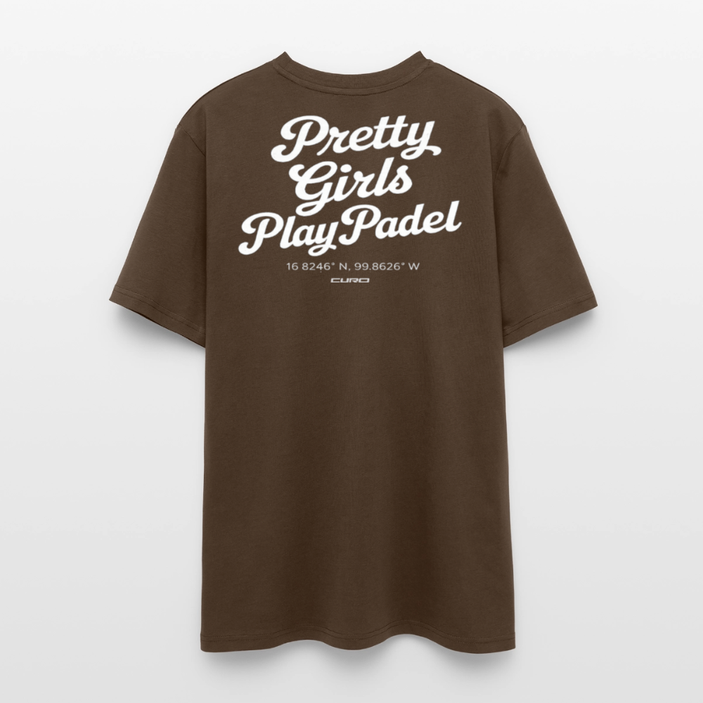 PRETTY GIRLS PLAY PADEL REGULAR TEE - mocha