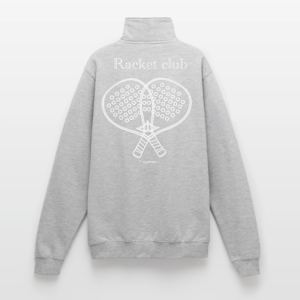 RACKET CLUB HALF ZIP - heather grey