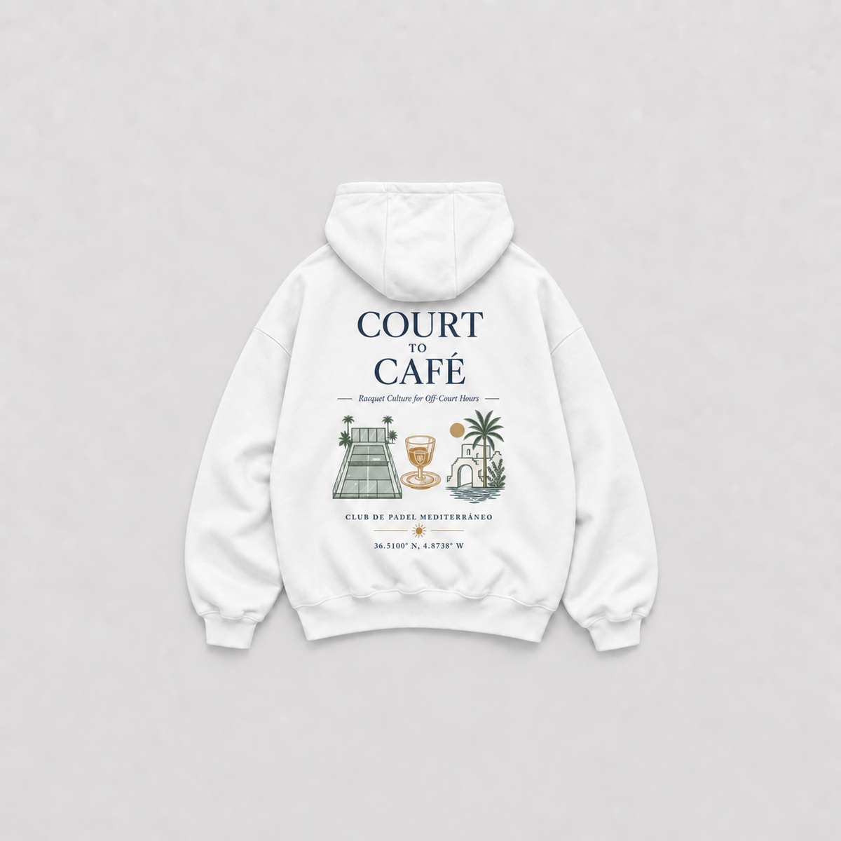 COURT TO CAFE OVERSIZED HOODIE