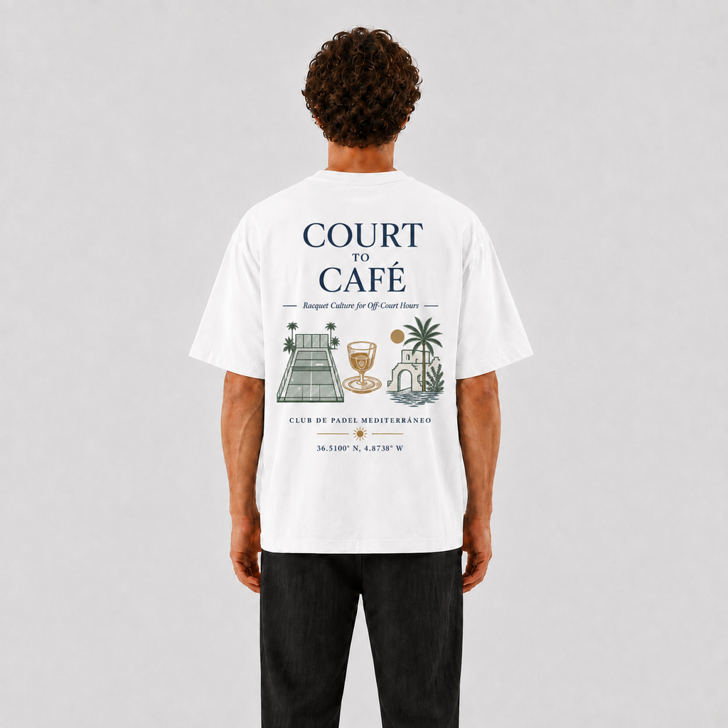 COURT TO CAFE OVERSIZED TEE