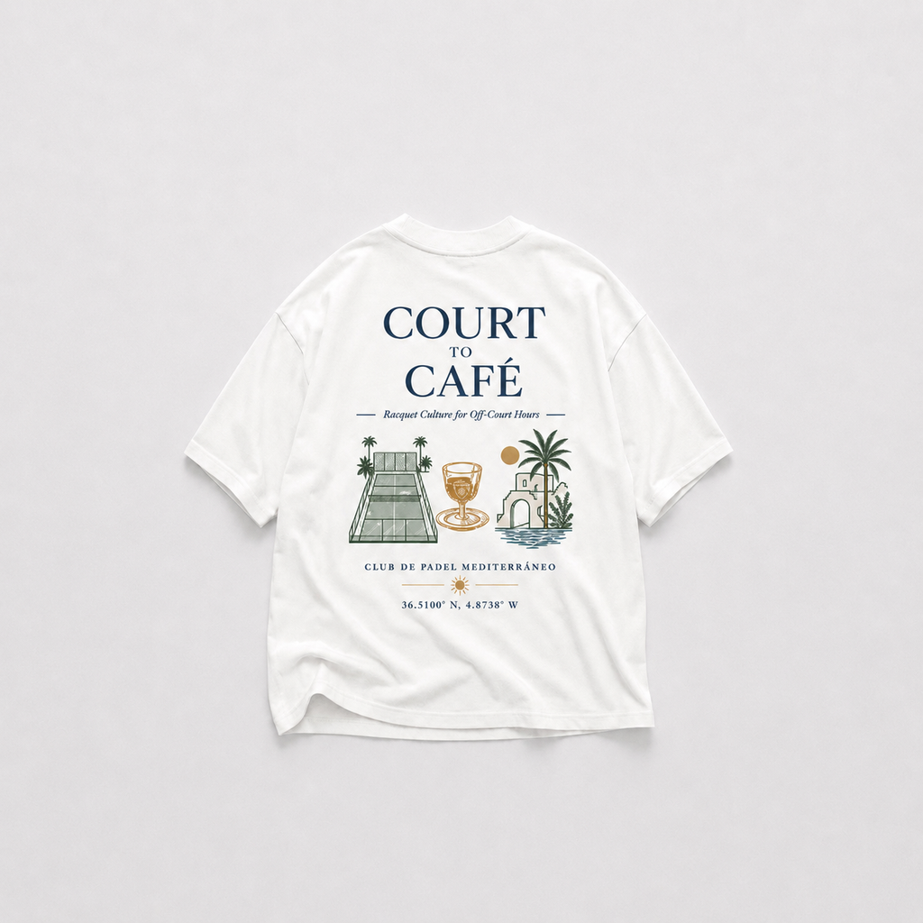 COURT TO CAFE OVERSIZED TEE