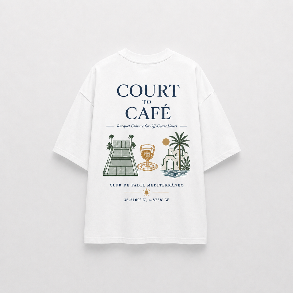 COURT TO CAFE OVERSIZED TEE