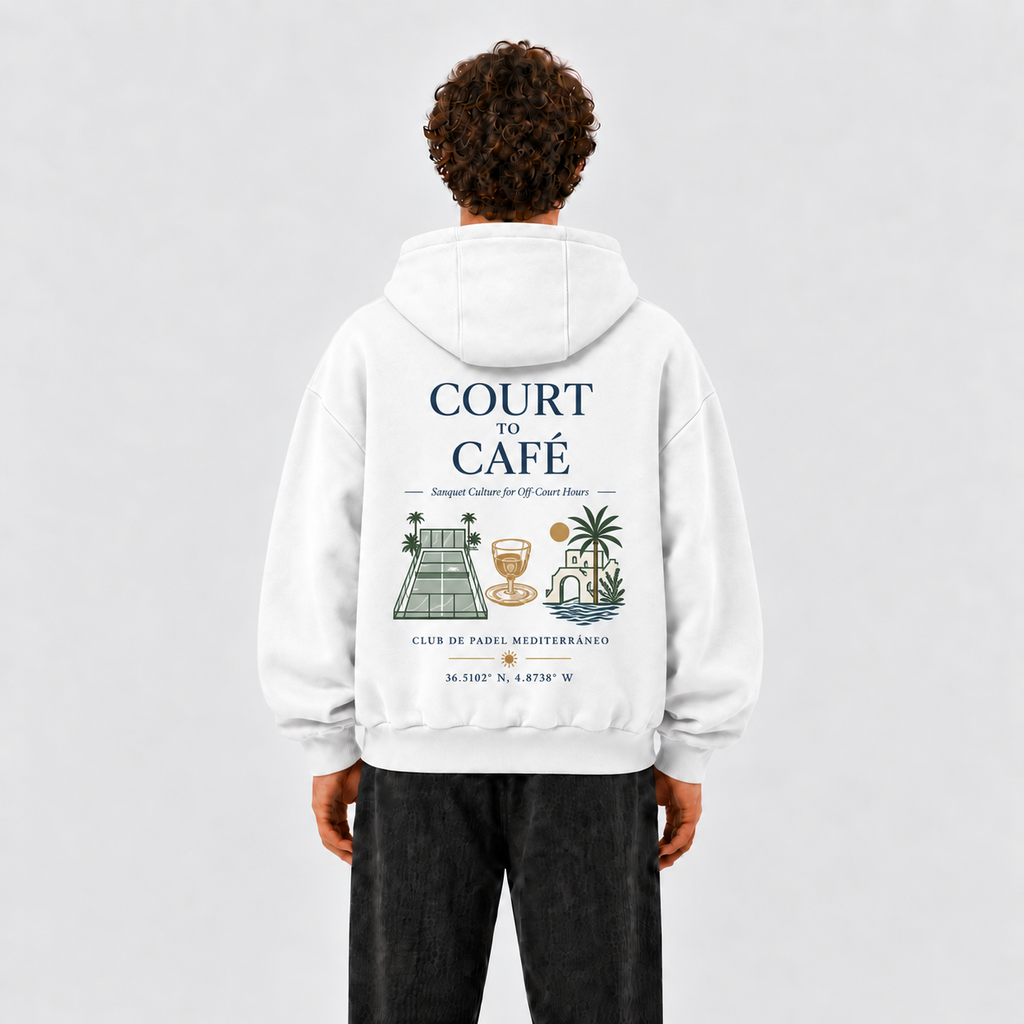 COURT TO CAFE OVERSIZED HOODIE