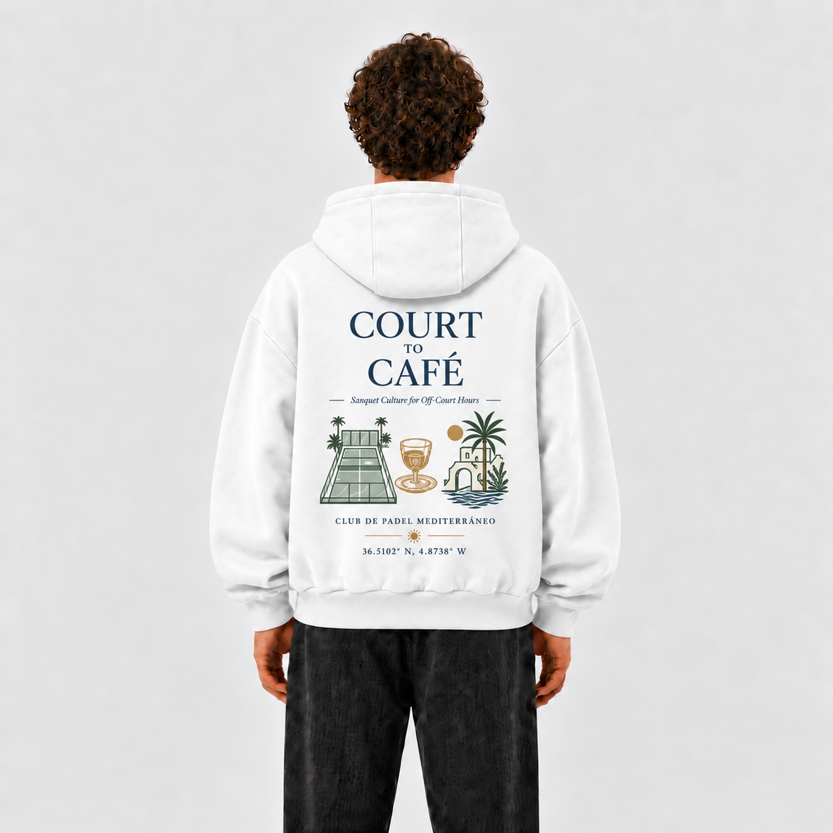 COURT TO CAFE OVERSIZED HOODIE