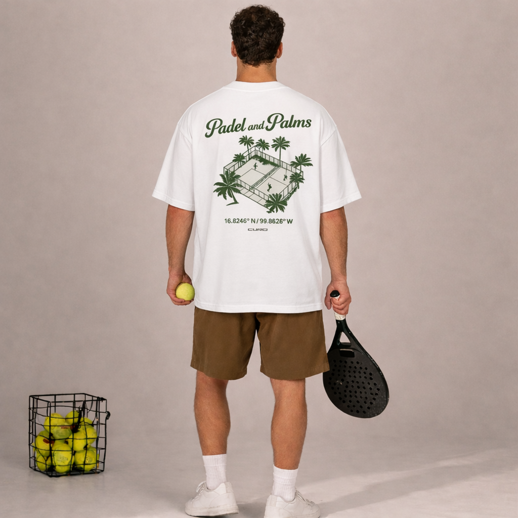 PADEL & PALMS OVERSIZED TEE