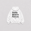 PADEL & BRUNETTES OVERSIZED HOODIE