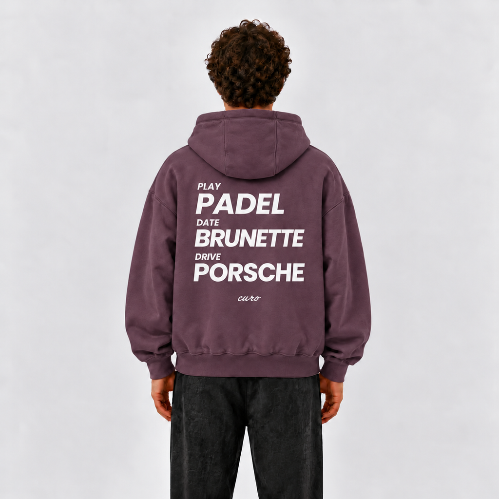 PADEL & BRUNETTES OVERSIZED HOODIE