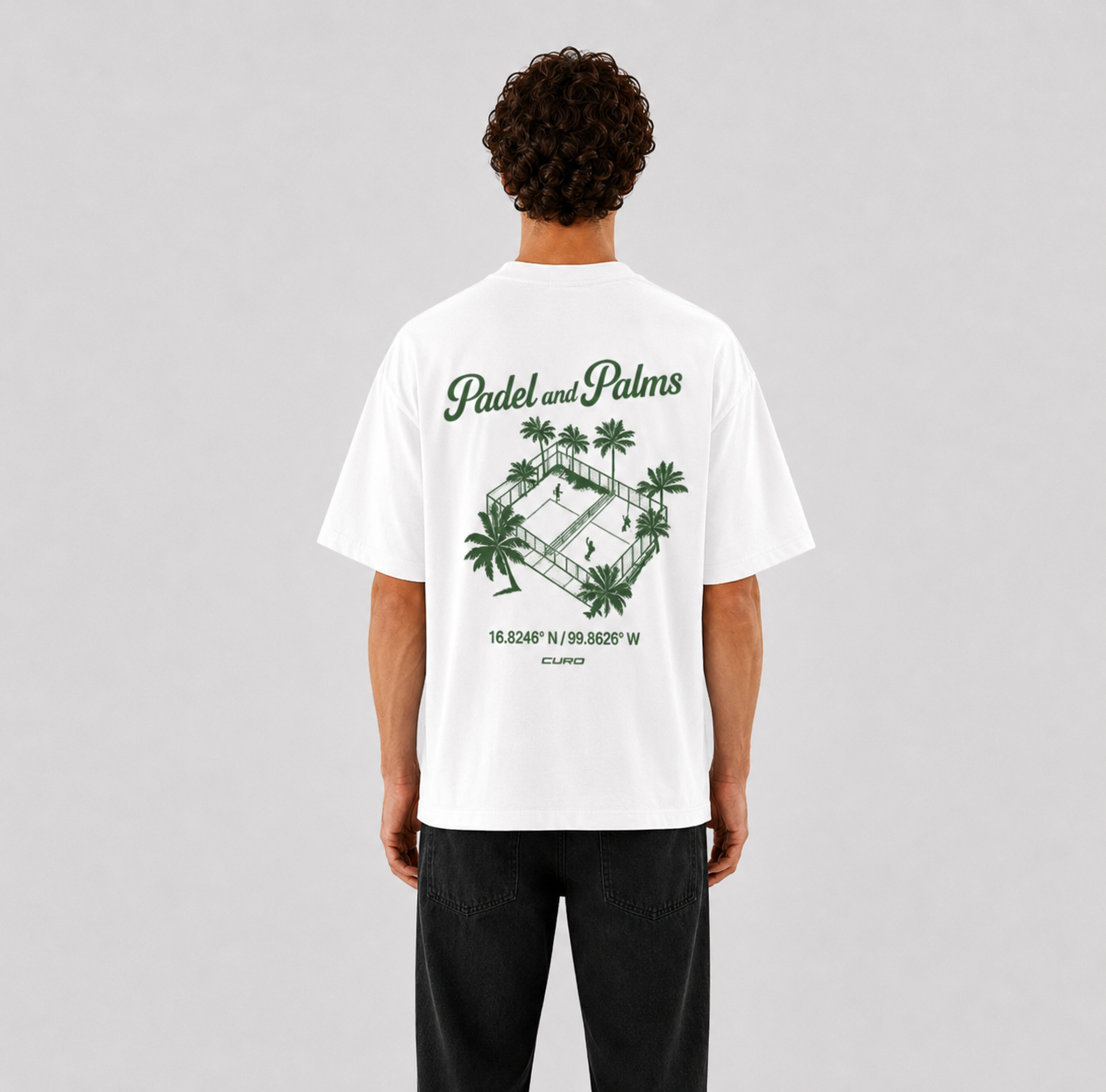 PADEL & PALMS OVERSIZED TEE