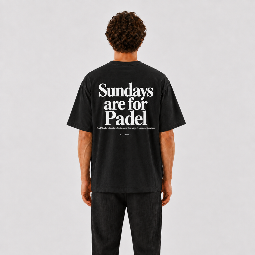 SUNDAYS ARE FOR PADEL OVERSIZED TEE